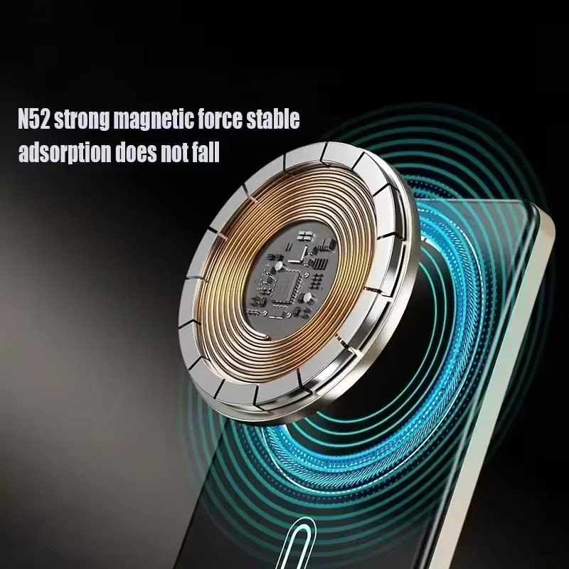 Lenovo Kabellose Magnetische Powerbank mit PD 22.5W Schnellladefunktion für MagSafe, iPhone und Samsung, Farbe: Gold - Bild 4