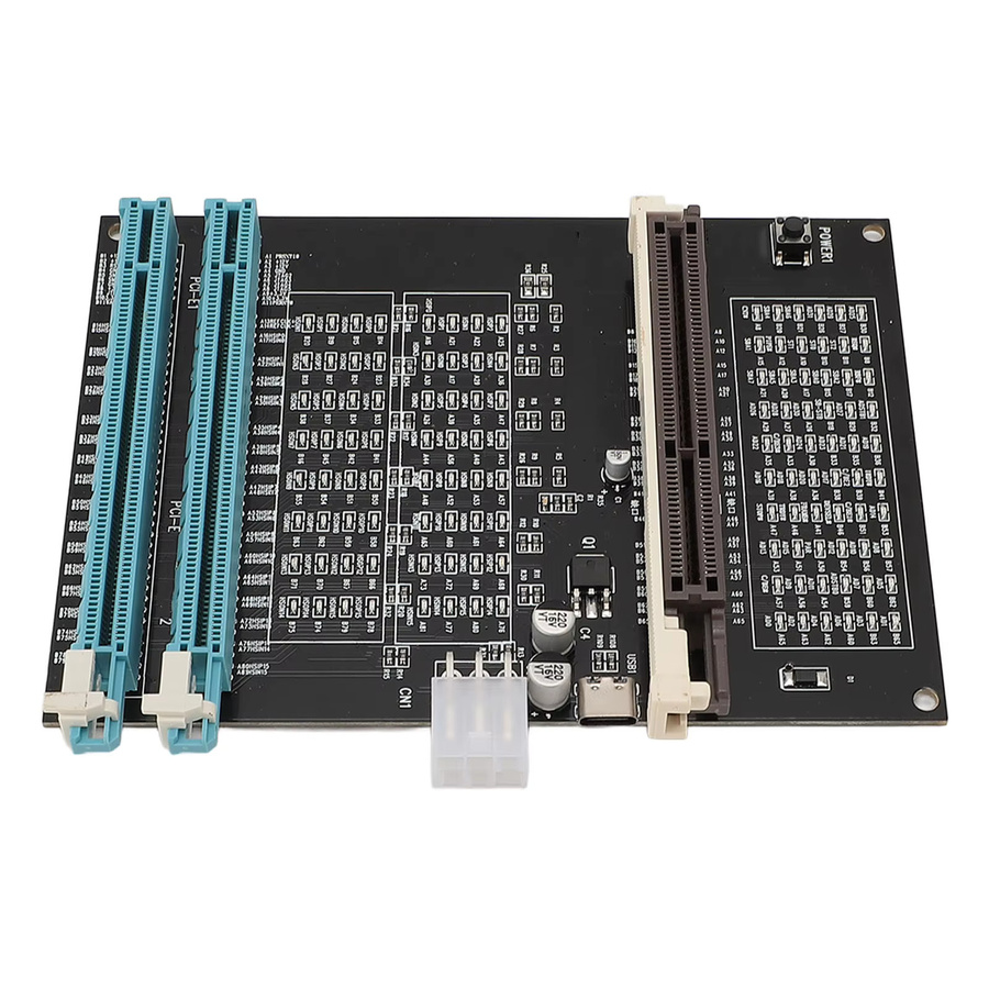 Qiilu Grafikkartentester mit Licht für AGP und PCI-E als Dual Purpose Display Video Diagnosetool in Schwarz - Bild 4