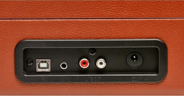 Denver VPL-120 Plattenspieler mit Digital-Recorder und USB-Anschluss, Braun - Bild 2