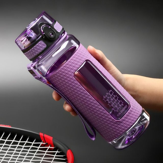 Binchi Outdoor Equipment Sportbecher in Lila, tragbarer taktischer Wasserbecher mit 1100 ml Fassungsvermögen für Fitness und Outdoor - Bild 1