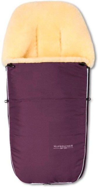Hofbrucker Kinderwagen Lammfell-Fußsack Polaris lila mit reflektierenden Elementen und Oeko-Tex 100 Zertifizierung - Bild 1