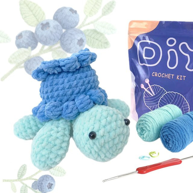 YAMAXIN Bluebe Turtle Häkel-Set, Amigurumi-Haken-Set, 1-teiliges Set - Bild 1