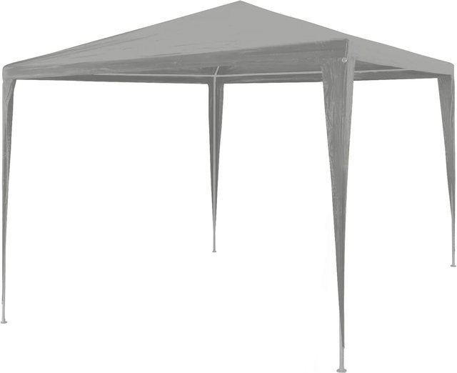 vidaXL Partyzelt Hellgrau aus PE und Stahl B/T/H: 300 x 300 x 255 cm - Bild 1
