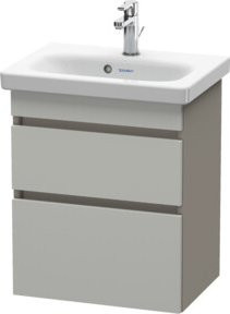 Duravit Waschtischunterschrank DuraStyle, wandhängend, Breite: 50 cm, Tiefe: 36,8 cm, Höhe: 61 cm, Beton Grau/Beige Matt, 2 Schubladen - Bild 1