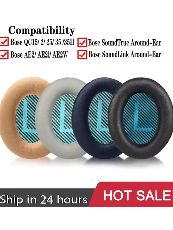 Ersatz-Ohrpolster für Bose QuietComfort QC2, QC15, QC25, QC35 AE2, 2W, 2i Kopfhörer Zubehör zur Reparatur - Bild 7