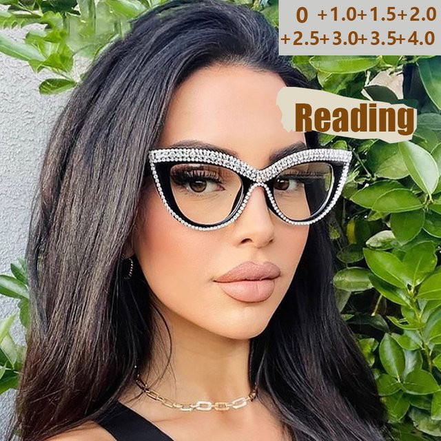 VABBON 8518-1 Lesebrille Cat Eye, Vollrand, Kunststoff, Schwarz - Bild 1