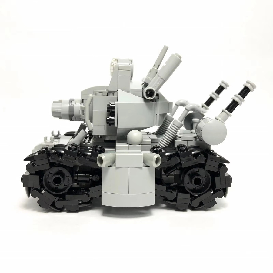 MOCBUILDING Super Tank Modell MOC DIY Baustein Set aus Kunststoff in Grau - Bild 2
