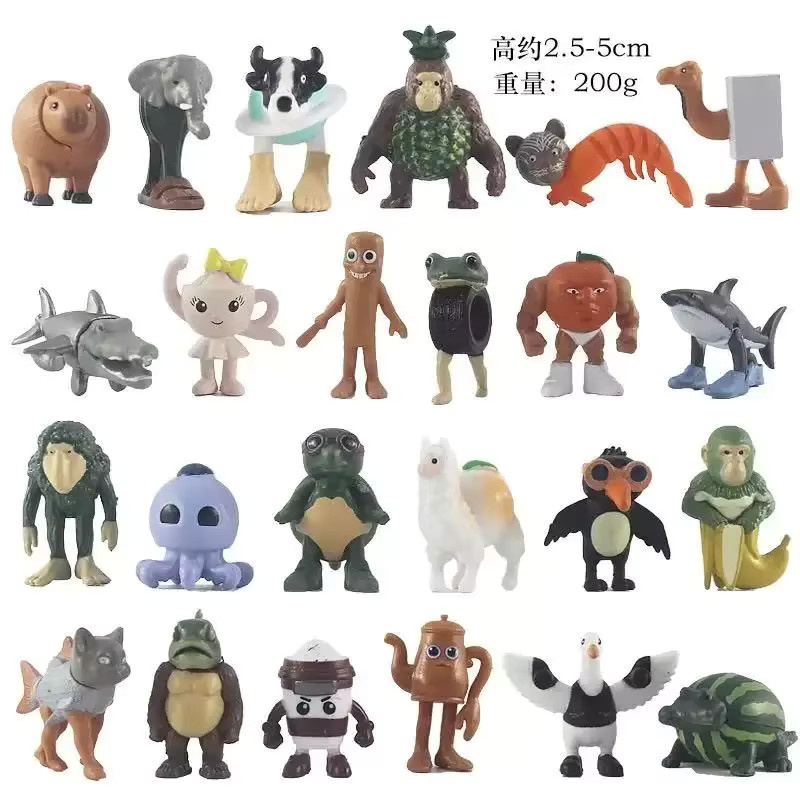 ZXZ Italienische Brainrot Tung Tung Sahur Figuren, Puppe, 24-teiliges Set - Bild 2