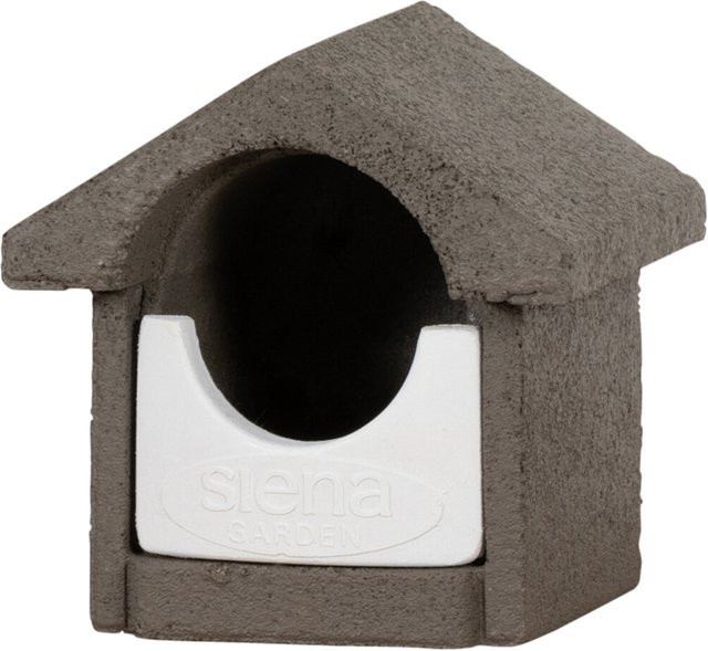 SIENA GARDEN Nistkasten aus Holzbeton in Weiss für Rotkehlchen, Amseln und Zaunkönige - Bild 1