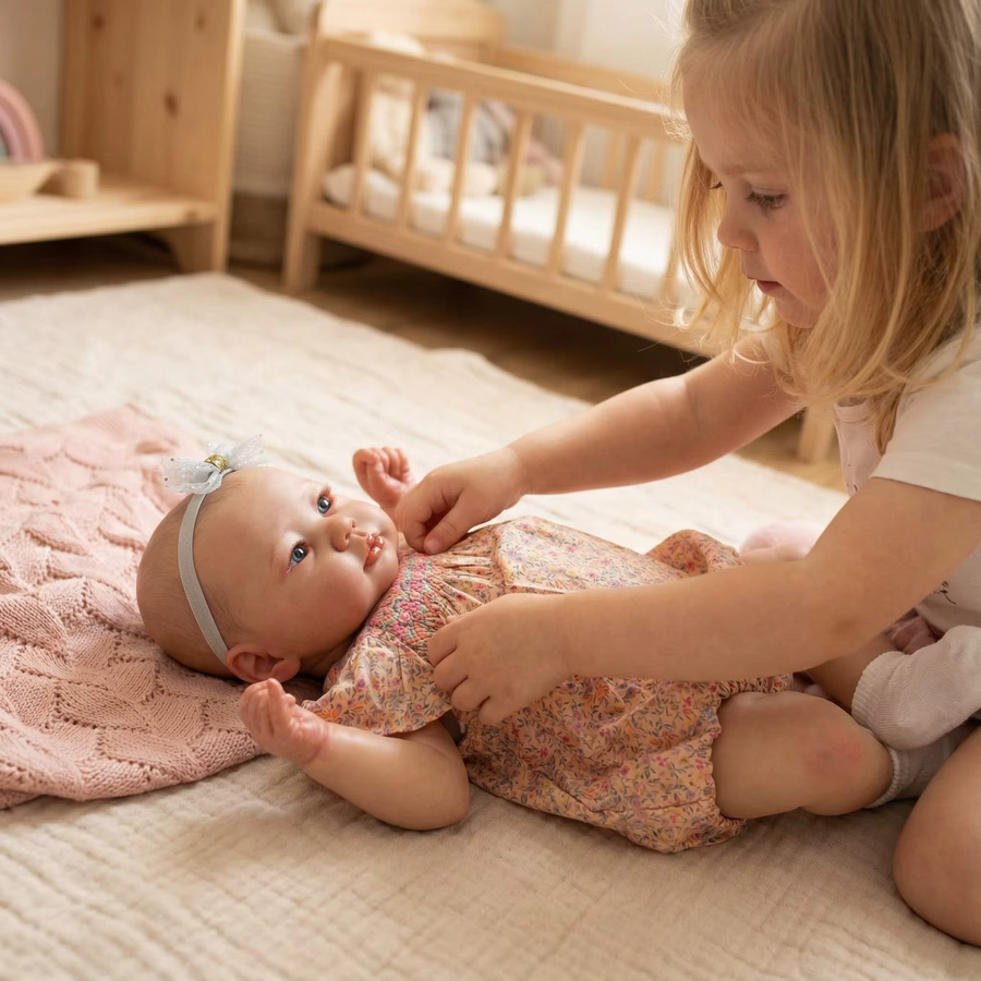 Awake Baby Doll Lali, Babypuppe, 19 Zoll, weicher Stoffkörper, mehrfarbig - Bild 2