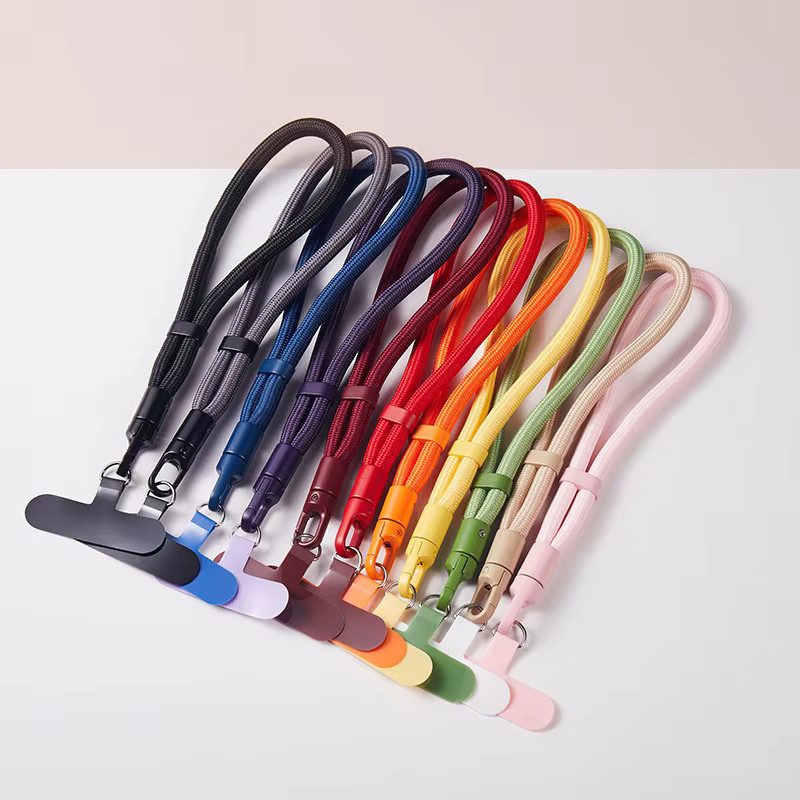 Verstellbares Handy-Umhängeband mit Selbstverriegelung und Anti-Rutsch-Design aus Polyester in Blau oder Schwarz - Bild 5