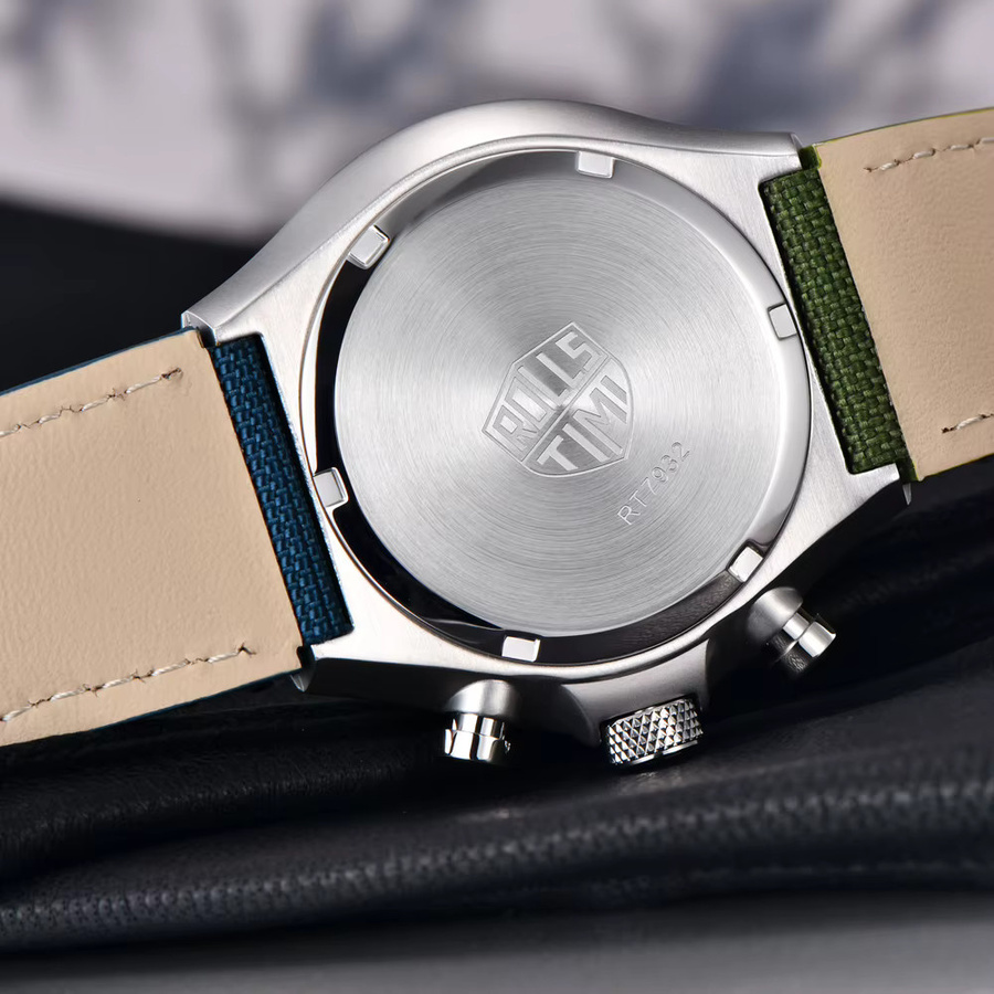 RollsTimi Armbanduhr Chronograph, Quarz, Edelstahl, Saphirglas, Herren - Bild 4