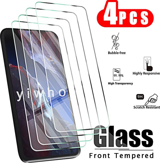 4er-Pack gehärtetes Schutzglas für Xiaomi Poco F5 Pro F5 F4 GT F3 GT in Schwarz und Transparent - Bild 1
