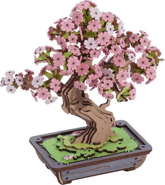 Rolife Sakura Bonsai, 3D-Puzzle, Holz, ab 14 Jahren - Bild 1