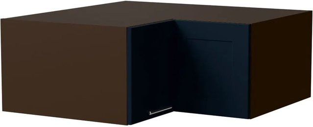 Feldmann-Wohnen Eckaufsatzschrank Oslo in Lava / Indigo Matt mit Soft-Close-Türen, B/T/H: 90 x 36 x 90 cm - Bild 1