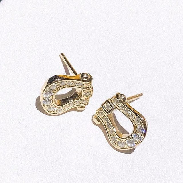 Lucky Star Jewelry Ohrstecker, Messing, Zirkonia, Damen, Gold - Bild 1