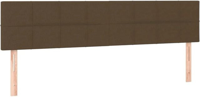 vidaXL Kopfteile Set 2 Stück Dunkelbraun Stoff B/H: 80 x 78-88 cm - Bild 1