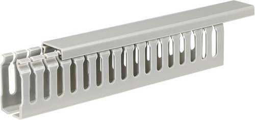 Sygonix SY-5045596 Verdrahtungskanal in Grau, L: 2000 cm, B: 2,5 cm, H: 4,5 cm - Bild 1