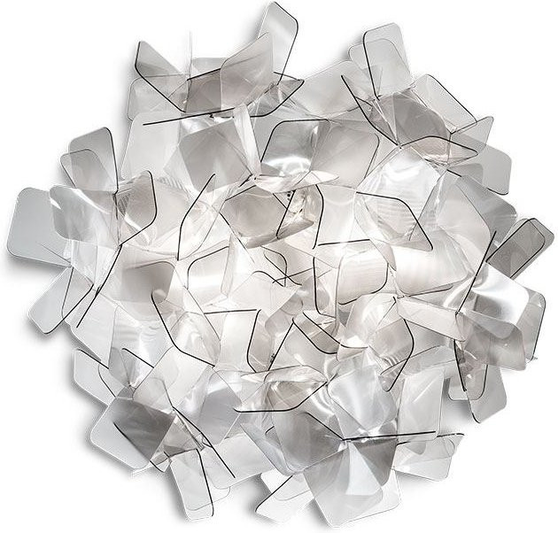 Slamp Clizia Medium Wand- und Deckenleuchte in Fumè und Transparent aus Spezialkunststoff - Bild 1