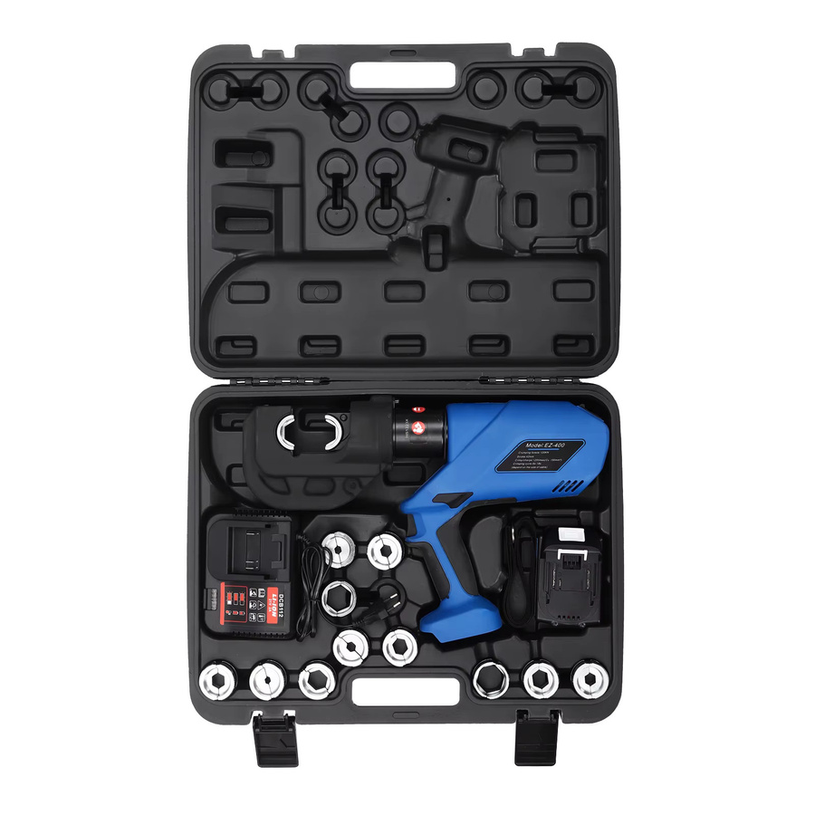 CNCEST EZ-400 Wiederaufladbare hydraulische Crimpzange mit 18 V Akku und Ladegerät - Bild 4