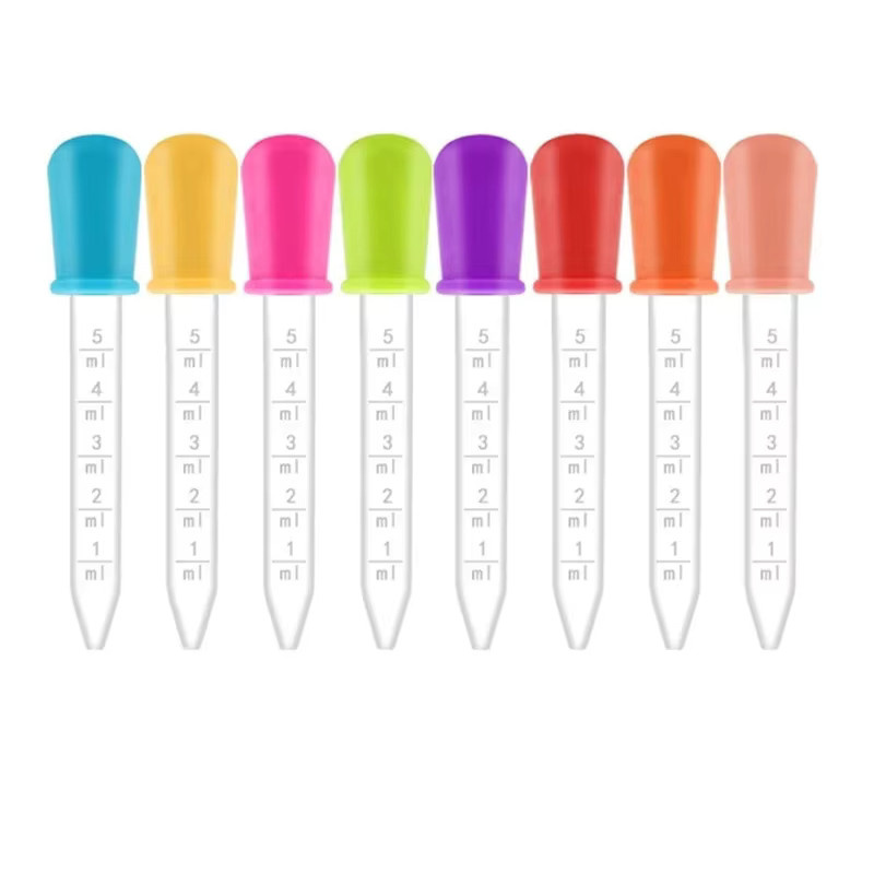 Silikon Pipetten Set in Multicolour mit 5ml Fassungsvermögen für Labor und Schule - Bild 4