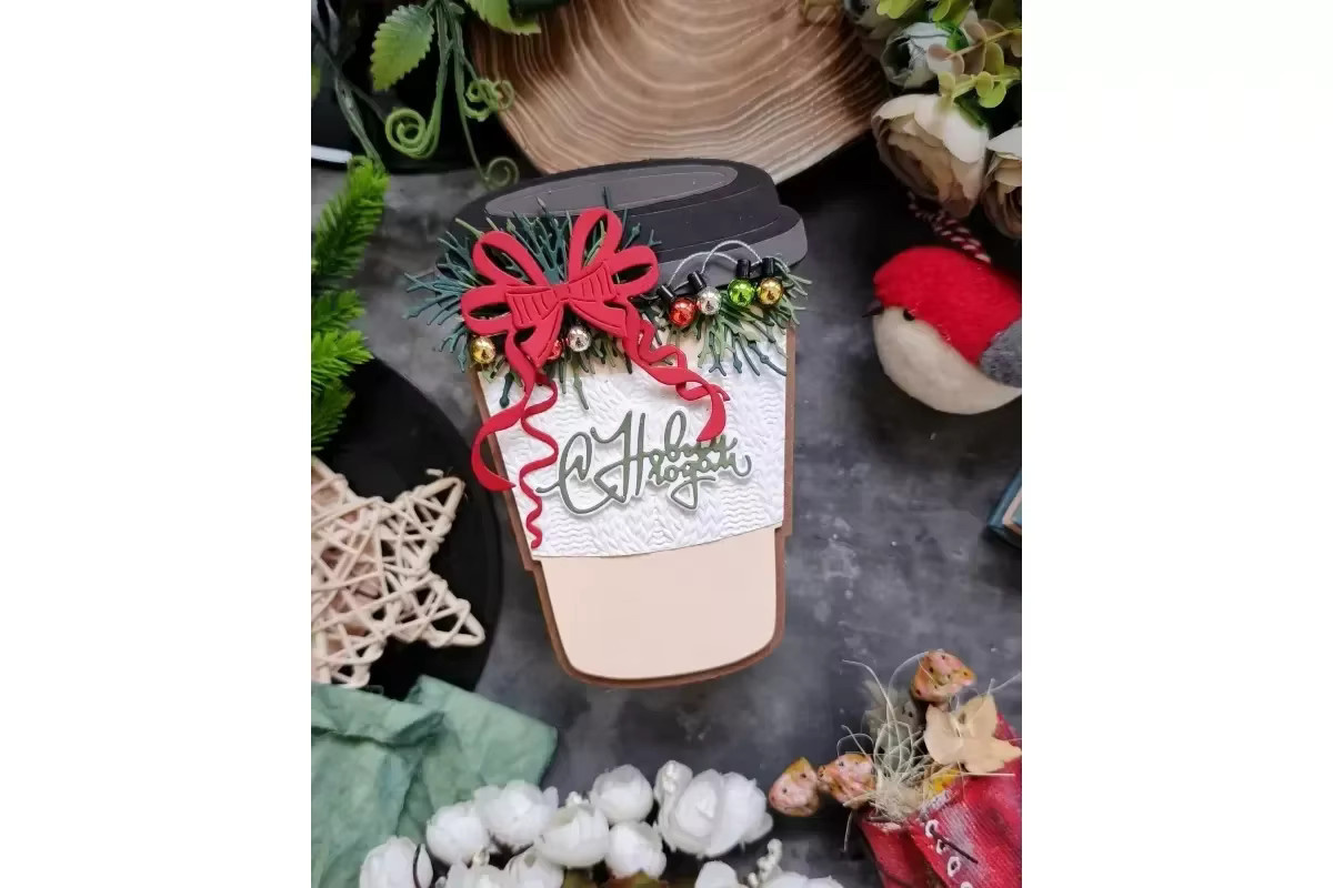 Metall-Stanzformen Winterbeeren für Scrapbook, Tagebuch und Grußkarten, Mehrfarbig - Bild 1