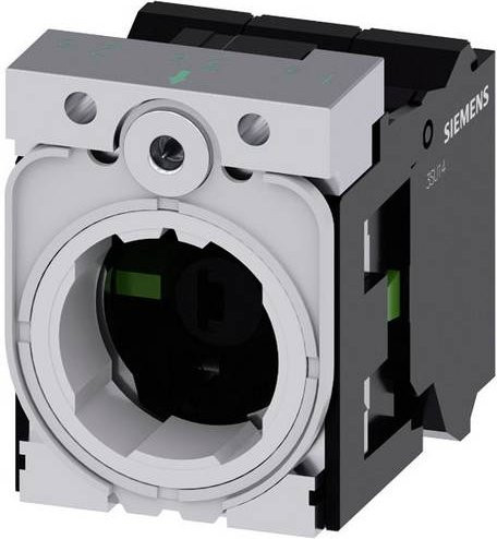 Siemens 3SU1551-1AB60-3NA0 Halter 3-fach mit LED-Element in Weiß und Grau, B: 30 mm, H: 40 mm - Bild 1