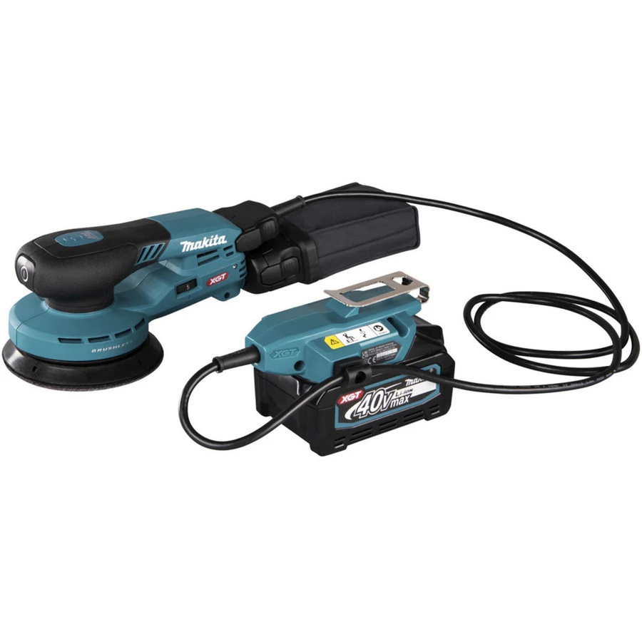Makita Akku-Exzenterschleifer BO001CGZ XGT 40V in Blau/Schwarz mit 125 mm Schleifteller - Bild 2