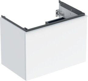 Geberit Waschtischunterschrank Acanto mit 1 Schublade in Weiß Hochglanz, Breite: 74 cm - Bild 1