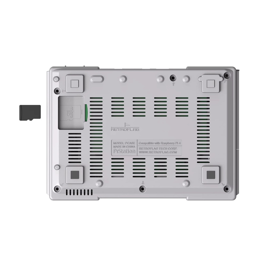 Retroflag PiStation PSPi Gehäuse mit LCD für Raspberry Pi 4 Model B in Grau - Bild 1