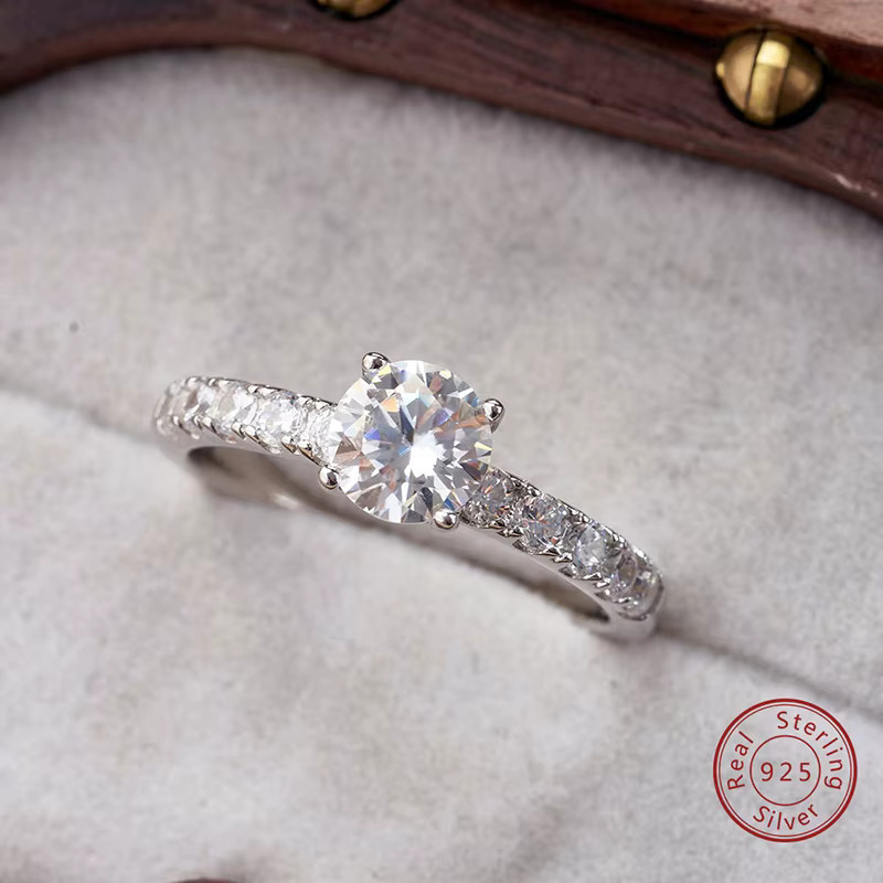 Joyce Kelly Damen-Ring, 925 Silber, Diamant, 1 Karat - Bild 3