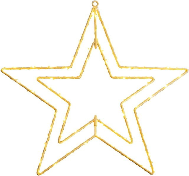 Näve LED Weihnachtsstern Gold für Outdoor und Fenster, Durchmesser: 40 cm - Bild 1