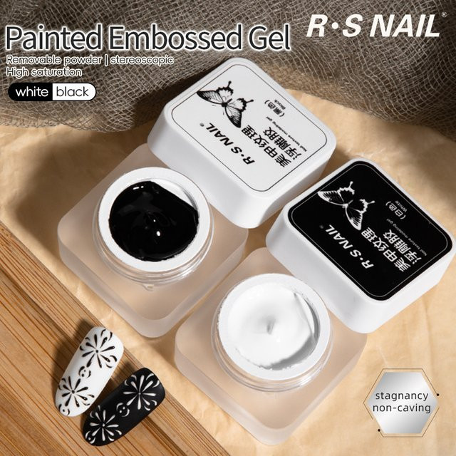 RSNAIL Gel Nagellack, White, Matt, 5g - Bild 1