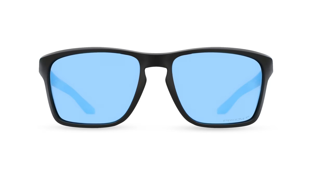 Oakley OO9448 SYLAS Sonnenbrille, Vollrand, Eckig, Kunststoff, Herren, Schwarz, Blau - Bild 1