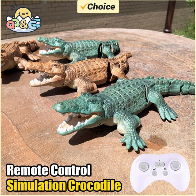 CONUSEA Rc Krokodil, Fernbedienung Boot, Elektrische Simulation, Grün - Bild 1