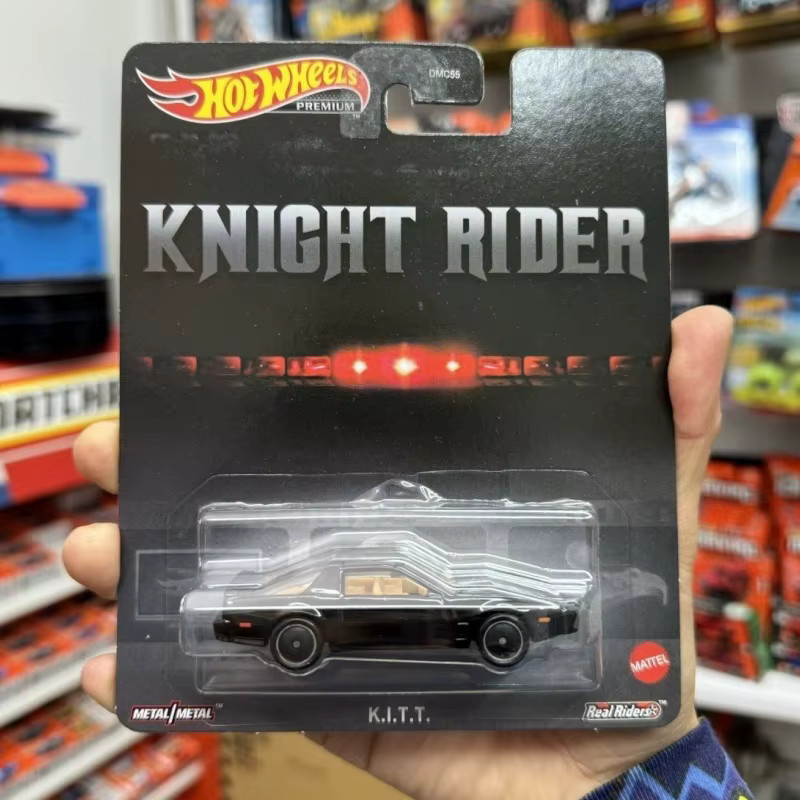 Hot Wheels Knight Rider K.I.T.T., Druckguss-Modellauto, Schwarz, 1:64 - Bild 2