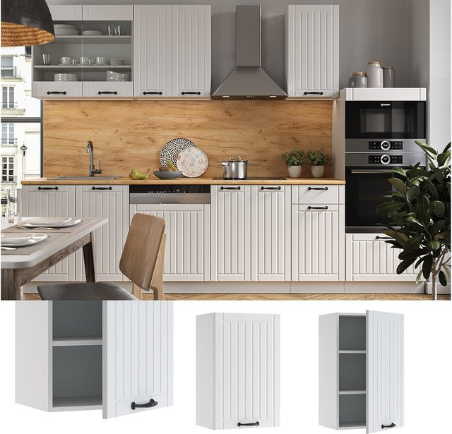Vicco Hängeschrank Fame Line Küchenschrank in Weiß im Landhausstil, Breite: 45 cm - Bild 1