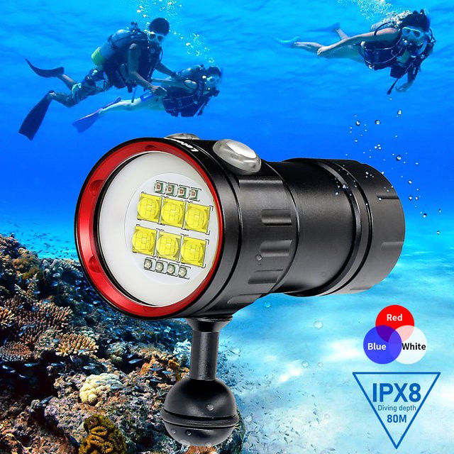 LetonPower BBS Unterwasser-Tauchlampe mit 20000 Lumen in Schwarz - Bild 1