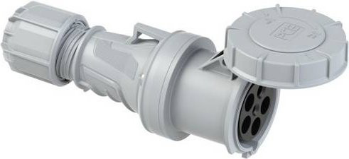 PC Electric Power Twist 235-1 CEE Kupplung 63A 5polig grau IP67 - Bild 1
