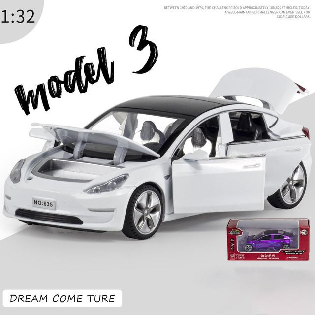 Fourall- Model Cars Autospielzeug, 1:32, Rückziehfahrzeug, mit Ton und Licht, weiß - Bild 1