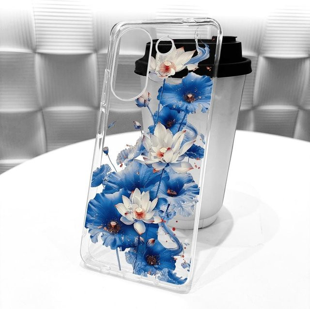 Transparente Silikon-Schutzhülle mit Blumenmuster für Xiaomi Poco X8 Pro und Poco X8 Pro Max - Bild 1