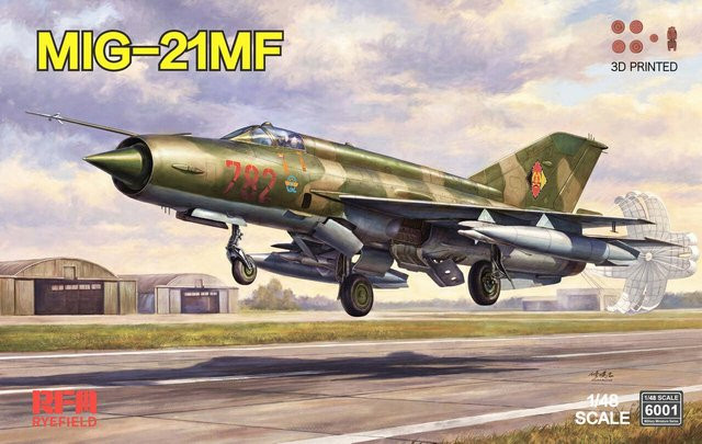 Ryefield MiG-21MF Fishhouse Fighter, Modellbausatz, Kunststoff, Maßstab 1:48 - Bild 1