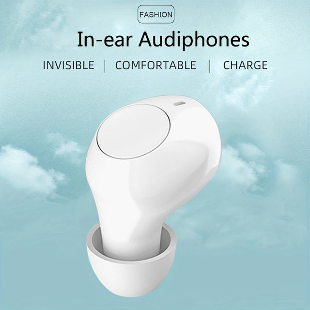 DIGIBLUSKY Unsichtbare wiederaufladbare In-Ear Hörgeräte mit Geräuschunterdrückung und Hörverstärker für Senioren und Erwachsene in Schwarz oder Weiß - Bild 1