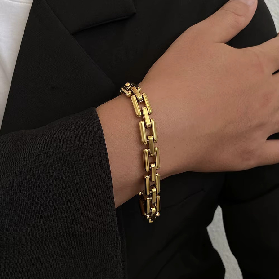 Slavena Armband, Edelstahl, vergoldet, Gold, Unisex - Bild 3