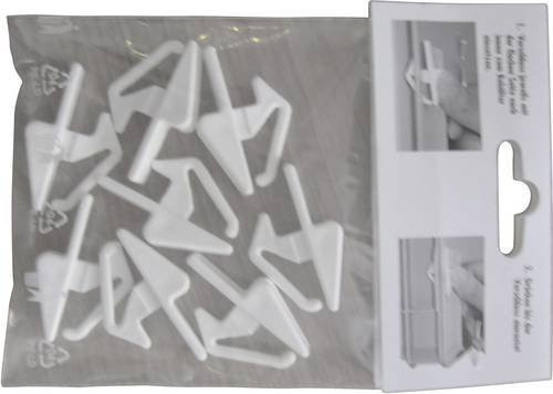 Alutec 05310 Schiebeverschlüsse für Kunststoffbehälter in Weiß, 8 Stück - Bild 1
