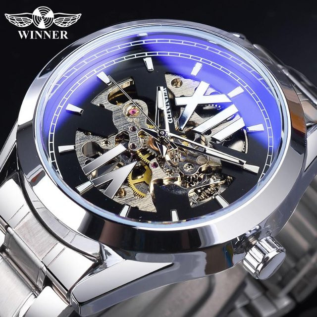 GEWINNER Armbanduhr Automatik, Edelstahl, 43 mm, Herren - Bild 1
