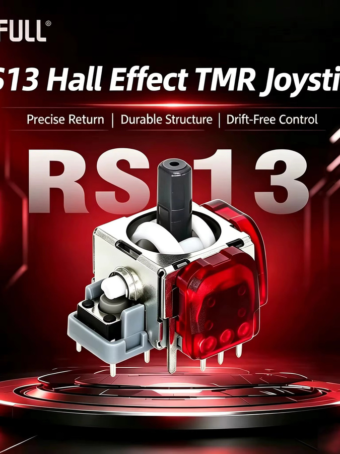 GINFULL RS13 MAX 3. Generation TMR Elektromagnetisches Joystick-Modul für PS5, PS4 und Xbox Series X/S Controller zur 3D Analog Reparatur - Bild 2