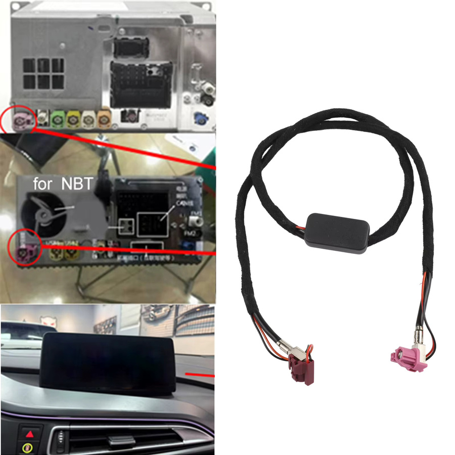HP LVDS Video-Display-Anschlusskabel für BMW NBT und EVO in Schwarz - Bild 2