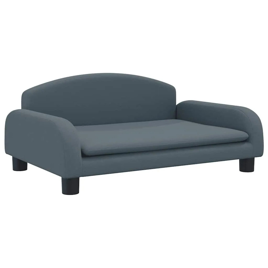 vidaXL Hundebett Sofa in Dunkelgrau aus Stoff, B/T/H: 70 x 45 x 30 cm - Bild 2