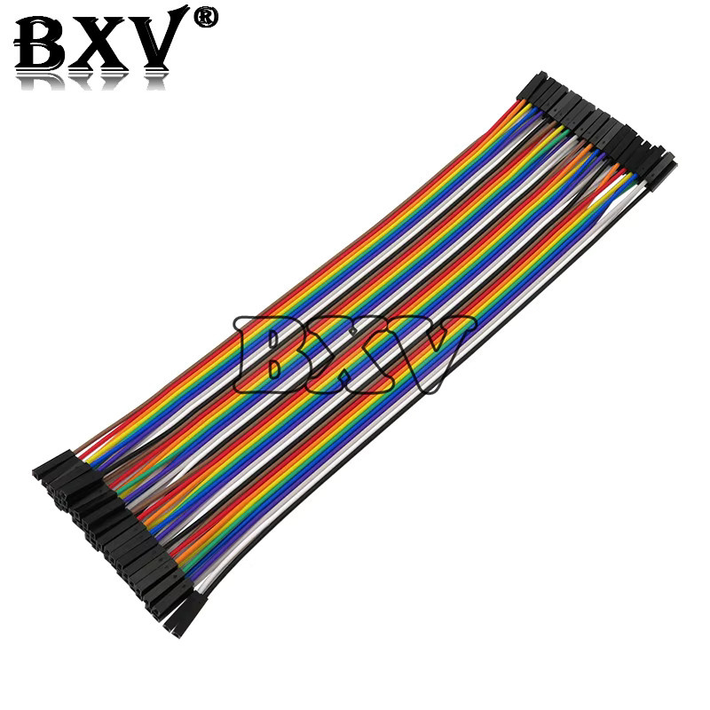 Dupont Jumper Kabel Set mit 40-Pin Steckern und Buchsen für Arduino DIY Kits, Mehrfarbig, Länge: 20 cm - Bild 2